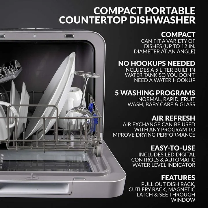 Best Portable Countertop Dishwasher for Small Spaces