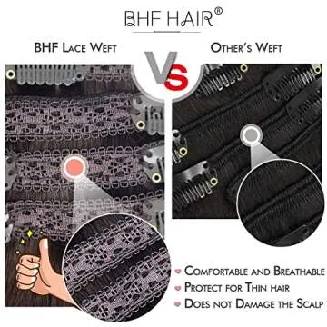 14"Remy Human Hair Clip in Extensions for Women Thick to Ends Dark Brown(#2) 6Pieces 70grams/2.45oz