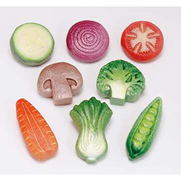 Yellow Door Vegetable Sensory Play Stones for Creative Role Play