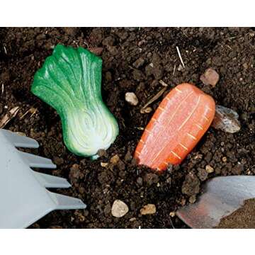 Yellow Door Vegetable Sensory Play Stones for Kids