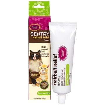 Sentry Hairball Relief for Cats Malt Flavor Offering Effective Hairball Management