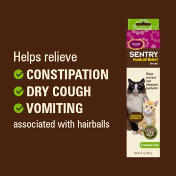 Sentry Hairball Relief for Cats Malt Flavor 4.4 Ounces