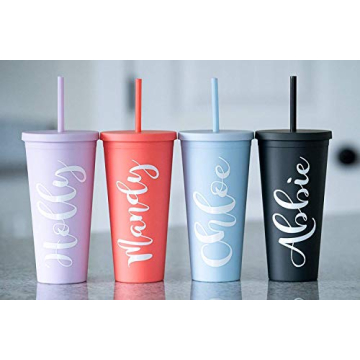 Colorful STRATA CUPS Acrylic Tumblers Set - 4 Pack