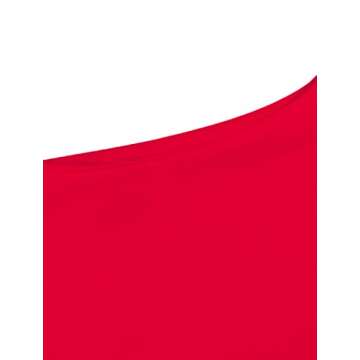 Chic Remidoo Long Sleeve Crop Top for Women in B-Red