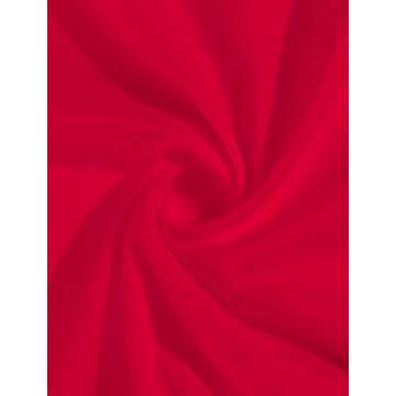 Chic Remidoo Long Sleeve Crop Top for Women in B-Red