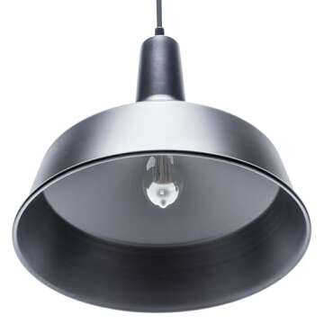 Globe Electric Industrial Pendant Light - Matte Black