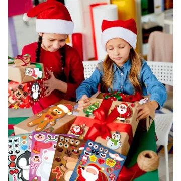 Christmas Stickers for Kids - Perfect Holiday Stocking Stuffers