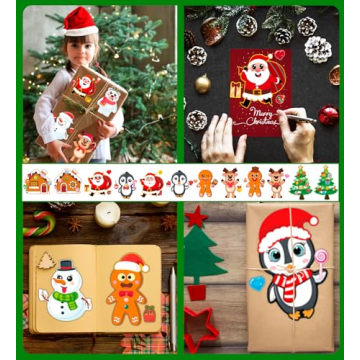 Christmas Stickers for Kids - Perfect Holiday Stocking Stuffers