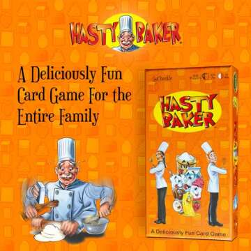 Hasty Baker Family Card Game - A Race to Collect Ingredients and Complete Recipes, for Families, Adu...
