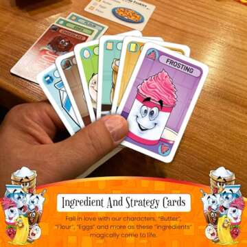 Hasty Baker Family Card Game - A Race to Collect Ingredients and Complete Recipes, for Families, Adults, Kids, Ages 7+, 2-6 Players, by GoChuckle