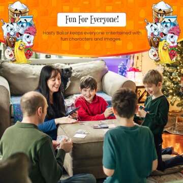Hasty Baker Family Card Game - A Race to Collect Ingredients and Complete Recipes, for Families, Adults, Kids, Ages 7+, 2-6 Players, by GoChuckle