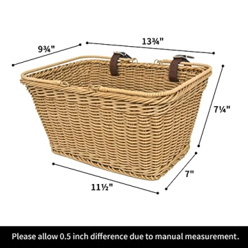 Stylish Detachable Bike Basket for Versatile Use
