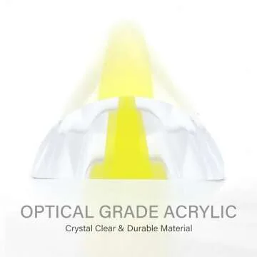 MAGDEPO 2X Magnifying Ruler with Guiding Line for Clarity