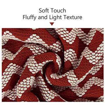 NTBAY Acrylic Knitted Throw Blanket – Lightweight & Soft Cozy Decorative Woven Blanket
