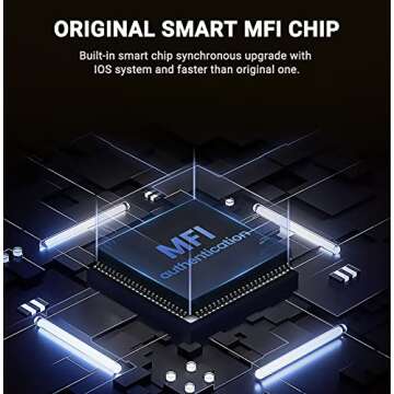 Black iPhone Charger Cable, 3-Pack 3FT MFi Certified Fast Charging Cord Data Sync Lightning to USB-A...