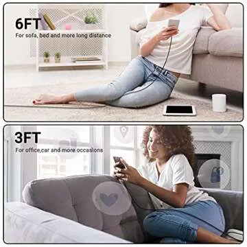 Fast Charging Black iPhone Charger 3-Pack MFi Certified