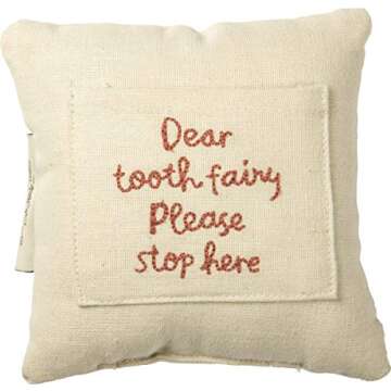 Primitives by Kathy Pink Tooth Fairy Pillow - Please Stop Here