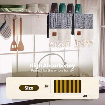 Gold CASE Turkish Hand Towels Set of 4 - 100% Cotton