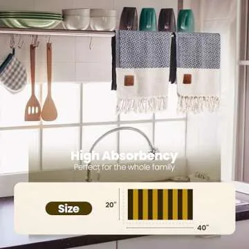 Gold CASE Turkish Hand Towels Set of 4 - 100% Cotton