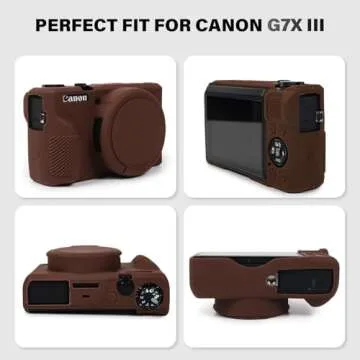 TYUANDOUER Soft Silicone Case for Canon G7X Mark III