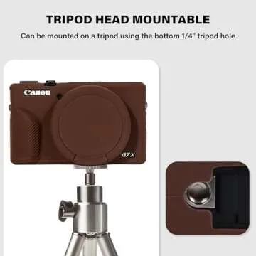 TYUANDOUER Soft Silicone Case for Canon G7X Mark III