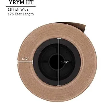 YRYM HT Brown Butcher Paper Roll - Versatile Craft & BBQ Tool