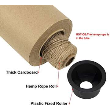 YRYM HT Brown Butcher Paper Roll - Versatile Craft & BBQ Tool