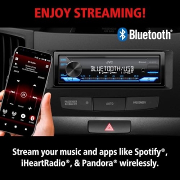 JVC KD-SX27BT Bluetooth Car Stereo 100W USB Charging AM/FM
