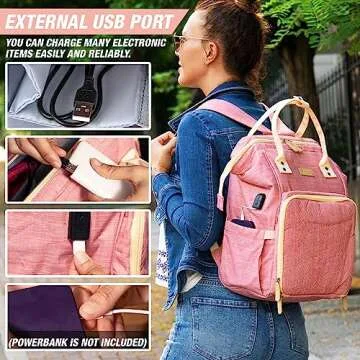 MODDA Large Capacity Yarn Organizer Knitting Backpack