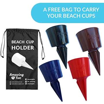 Sand Drink Holder for Beach, Picnics and Parties