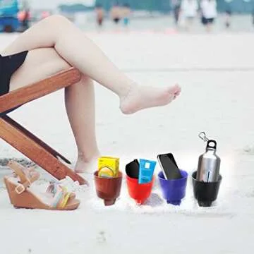 Sand Drink Holder for Beach, Picnics and Parties