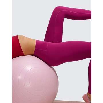 CRZ YOGA Butterluxe Extra Long Leggings for Tall Women 31 Inches - High Waisted Athletic Workout Soft Yoga Pants Magenta Purple Small