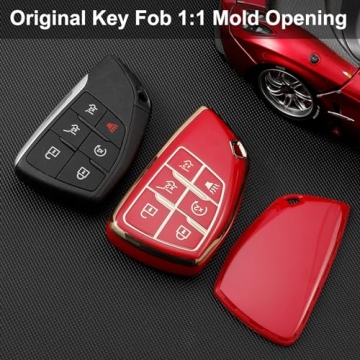 OLLEN Key Fob Cover for 2021-2024 GMC and Chevy