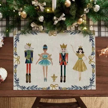 Nutcracker Placemats Set of 4 - Perfect Holiday Dining