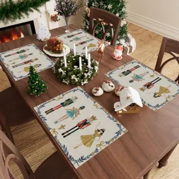 Nutcracker Placemats Set of 4 - Perfect Holiday Dining