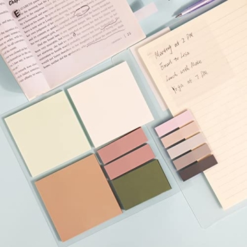 AIERSA Transparent Sticky Notes - 400 Clear Notes for Easy Annotation