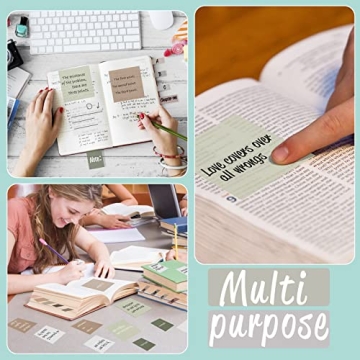 AIERSA Transparent Sticky Notes - 400 Clear Notes for Easy Annotation