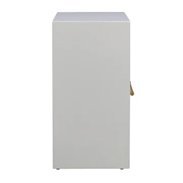 Tov Furniture Libre Nightstand - Elegant White & Gold Accent