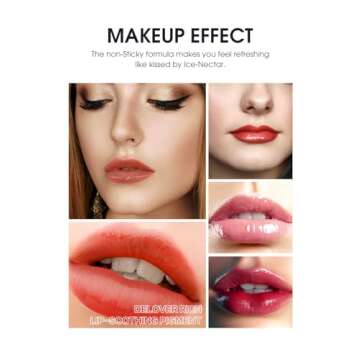 LANGMANNI 12Pcs Lip gloss Collection Makeup Set, Shiny Smooth Soft Liquid Lip Glosses Lip Stain With Rich Varied Colors For Girls And Women Makeup (Glossy-A)