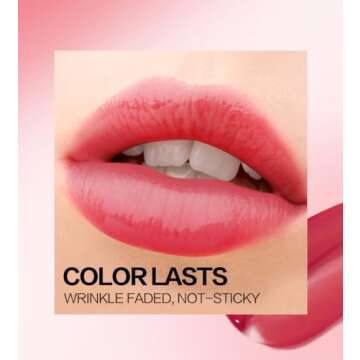 LANGMANNI 12Pcs Lip gloss Collection Makeup Set, Shiny Smooth Soft Liquid Lip Glosses Lip Stain With Rich Varied Colors For Girls And Women Makeup (Glossy-A)