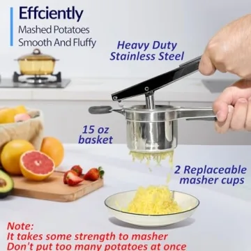 SPEENSUN Heavy Duty Potato Ricer for Fluffy Mashed Potatoes