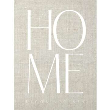 Home Decor Accents: Linen Decor Book for Decorative Stacking Interior Design and Staging (Exquisite ...