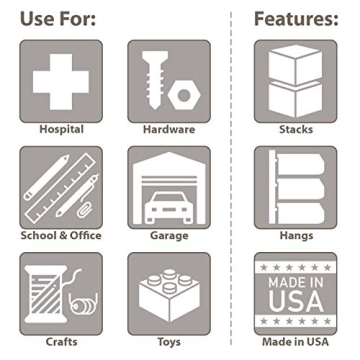 Akro-Mils 30235 Stackable Plastic Storage Bins