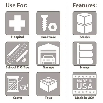 Akro-Mils 30235 Stackable Plastic Storage Bins