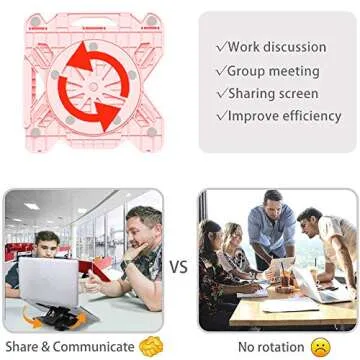 Viwind Laptop Stand for Desk,Ergonomic Adjustable Computer Stand Riser,Portable Notebook Holder Mount Tablet Elevator with Heat-Vent&Phone Stand for MacBook,Dell,Thinkpad,More 10-15.6" Laptop-Pink