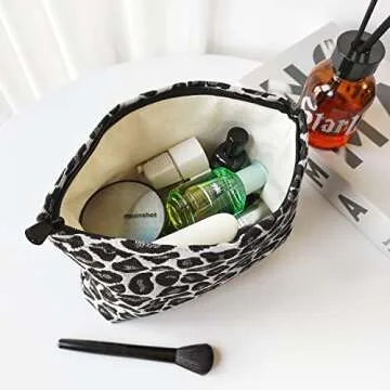 Stylish STARDW Leopard Makeup Organizer for Women