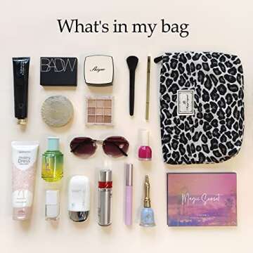 Stylish STARDW Leopard Makeup Organizer for Women