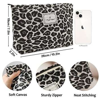 Stylish STARDW Leopard Makeup Organizer for Women