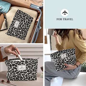 Stylish STARDW Leopard Makeup Organizer for Women