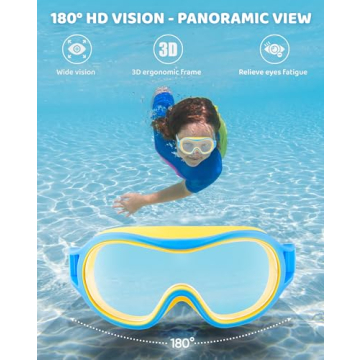Aegend Kids Swim Goggles - Anti-Fog & UV 2 Pack